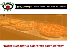 Tablet Screenshot of fatdaddyspizza.com